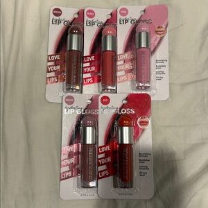 Lip Gloss Set - Mauve, Brown, Pink, Red, Berry